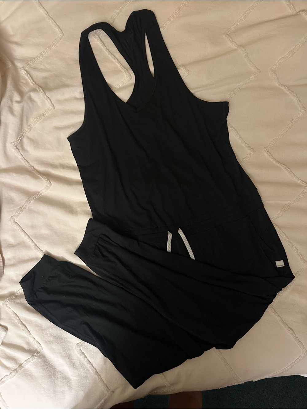 Vuori Black Racerback Jumpsuit